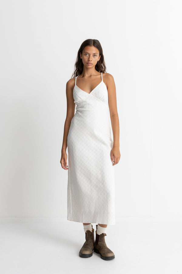 RHYTHM BRIANNAH BIAS CUT MIDI DRESS