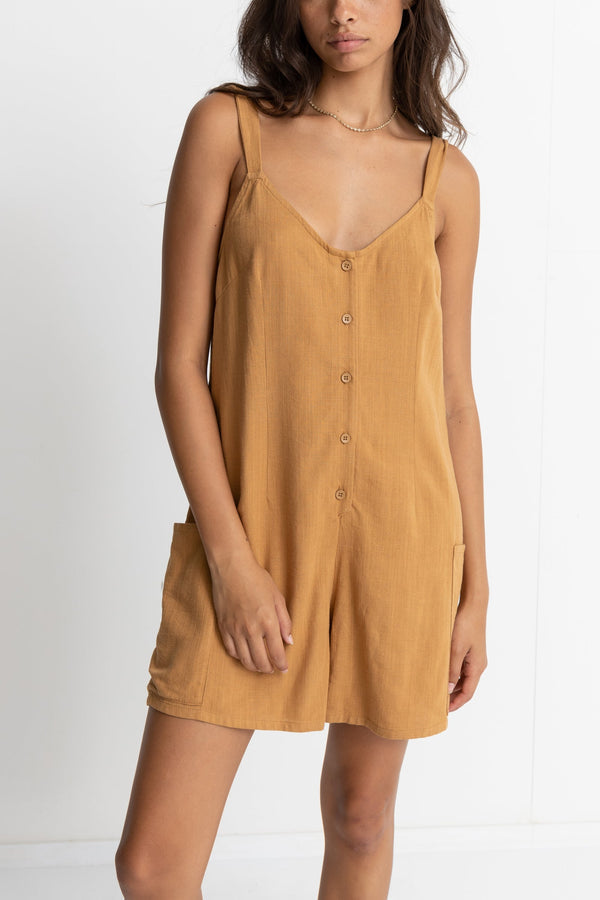 RHYTHM WEEKENDER PLAYSUIT - TAN