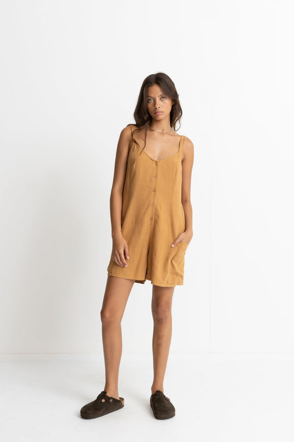 RHYTHM WEEKENDER PLAYSUIT - TAN