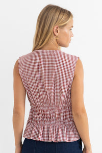 RHYTHM TIE FRONT TOP - FIRE