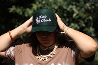 LEI CLUB LOGO TRUCKER HAT - PURPLE ON GREEN