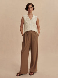 VARLEY KAYSON WIDE LEG 29.5 - TAUPE