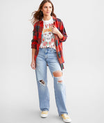 LEVI'S BAGGY DAD WOMENS JEANS - BIN DAY 0019