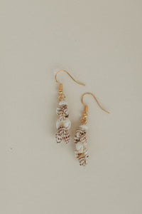 WORK IT OUT + SOPHIA LEI NIIHAU SHELL LEI WORKSHOP - 1" PIKAKE STYLE EARRINGS