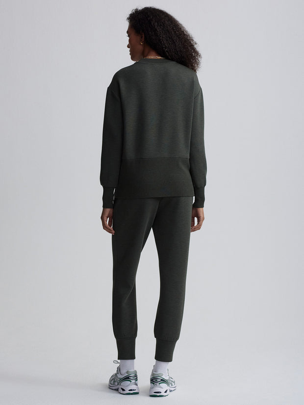 VARLEY LOWRY LONGLINE  SWEAT - OLIVE MARL