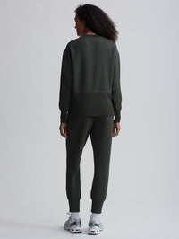 VARLEY LOWRY LONGLINE  SWEAT - OLIVE MARL