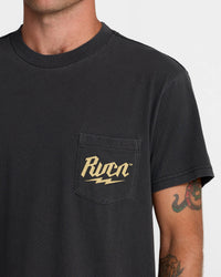 RVCA SHOCK POCKET SS TEE - BLK