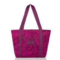ALOHA COLLECTION NYLON ZIPPER TOTE / HEIPUA / PLUM