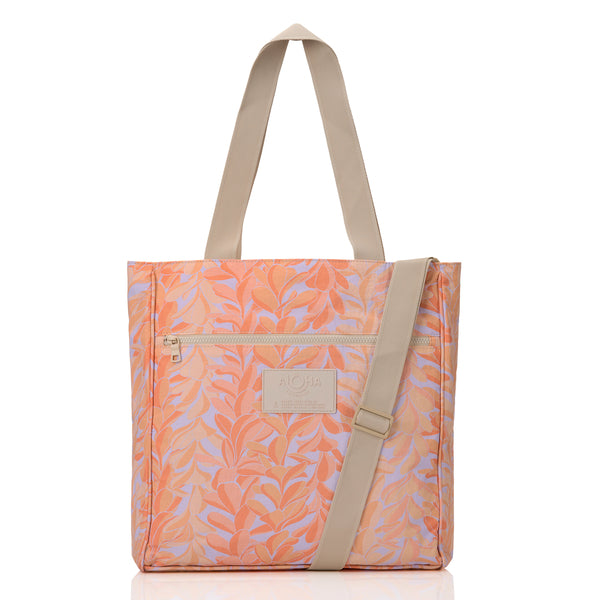 ALOHA COLLECTION DAILY TOTE / LEI STAND / PEACHY