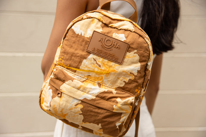 ALOHA COLLECTION MINI BACKPACK / TAHA'A / TOFFEE ALOHA COLLECTION MINI BACKPACK / TAHA'A / TOFFEE
