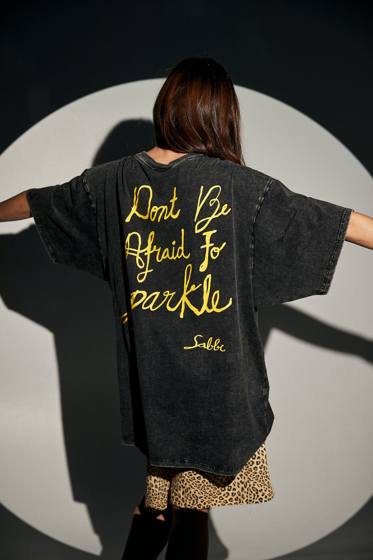 SABBI SPARKLE TITTY TEE - BLACK