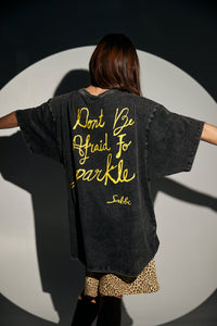 SABBI SPARKLE TITTY TEE - BLACK