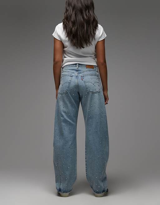 LEVI'S BAGGY DAD BARREL WOMEN'S JEANS - DAZZLE ME 0007