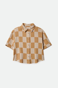 BRIXTON MIKONOS BOXY S/S WOVEN - SAND