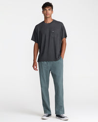 RVCA VACANY POCKET TEE - PIRATE BLACK