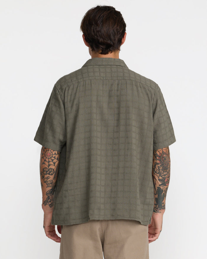 RVCA VACANCY SHORT SLEEVE SHIRT - SLE