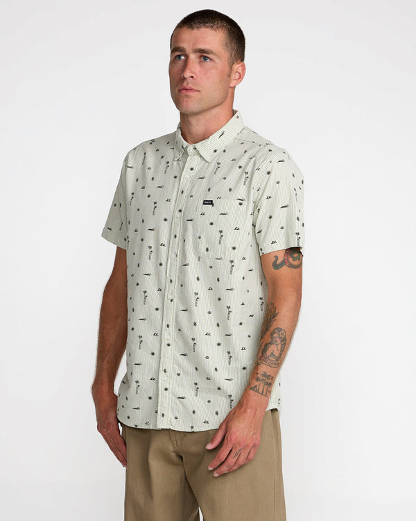 RVCA THAT'LL DO SEERSUCKER SHORT SLEEVE - RGR