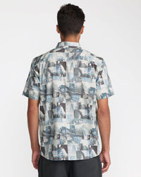 RVCA KAUAI BLOCK PRINT COLLAGE SHIRT - MUL