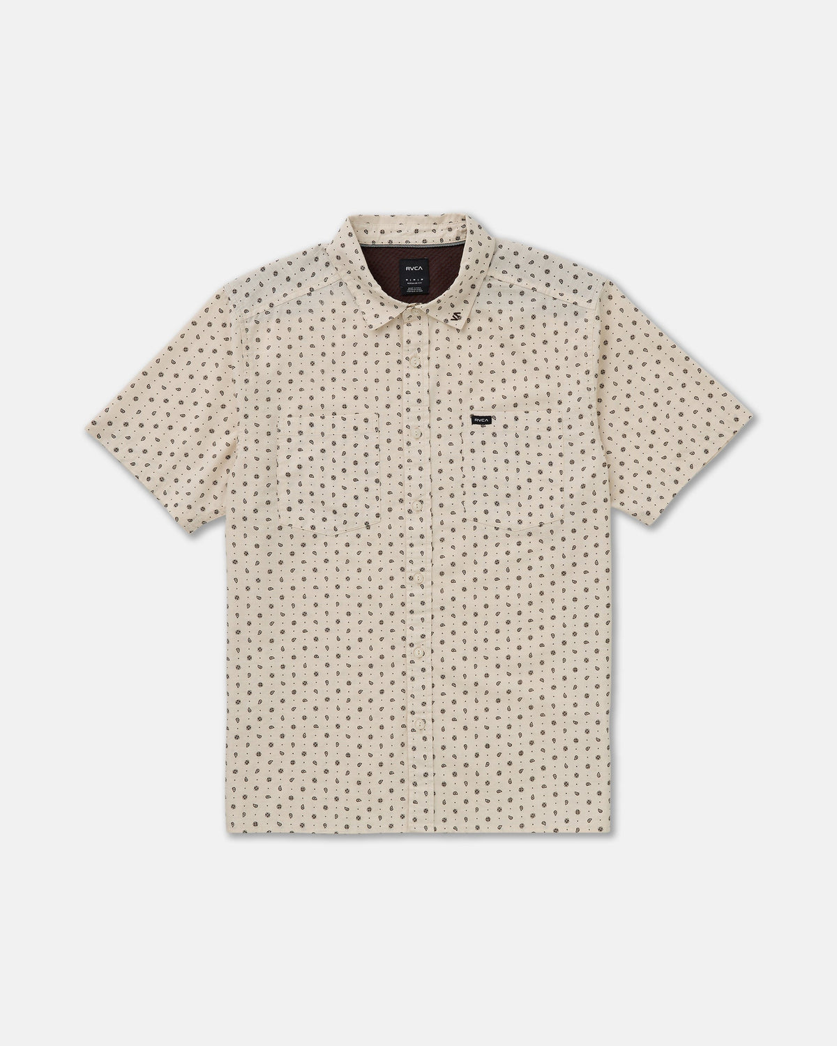 RVCA BREEZY SHORT SLEEVE SHIRT - CER