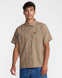 RVCA BREEZY SHORT SLEEVE SHIRT - COY