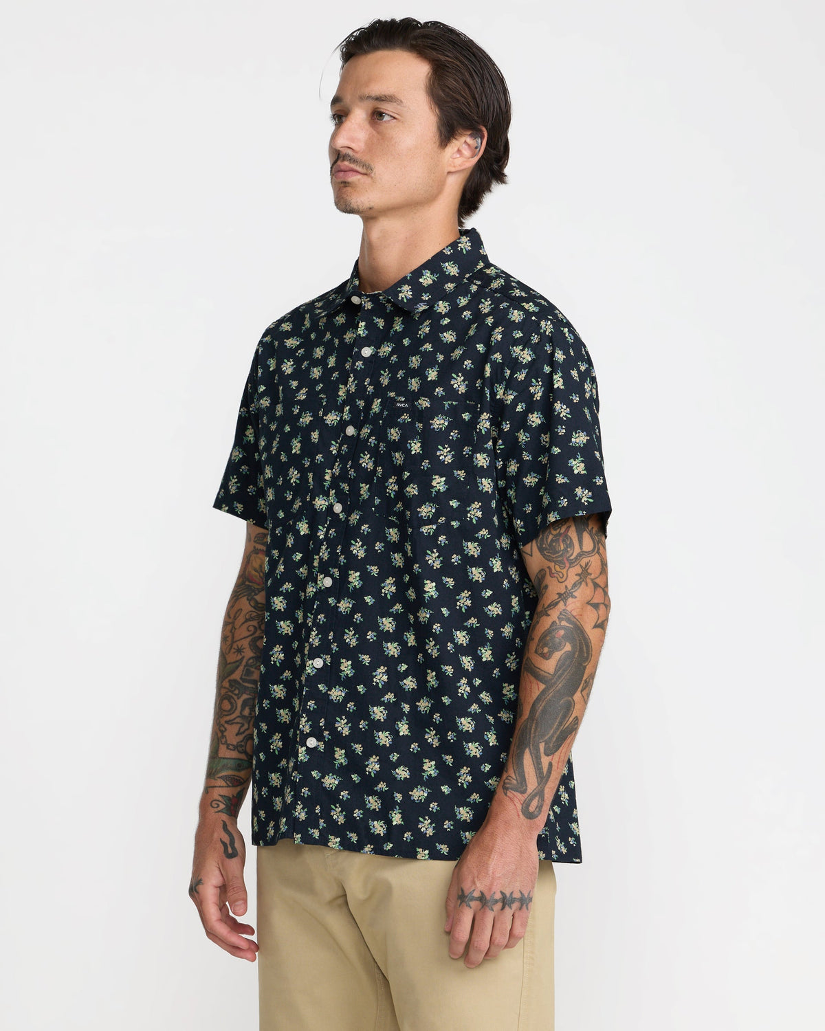 RVCA BREEZY SHORT SLEEVE SHIRT - CER