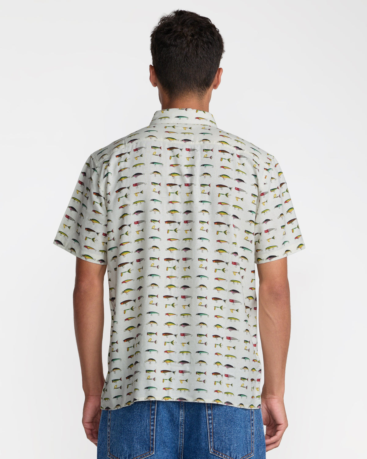 RVCA TACKLE SHOP SHORT SLEEVE SHIRT - WHE