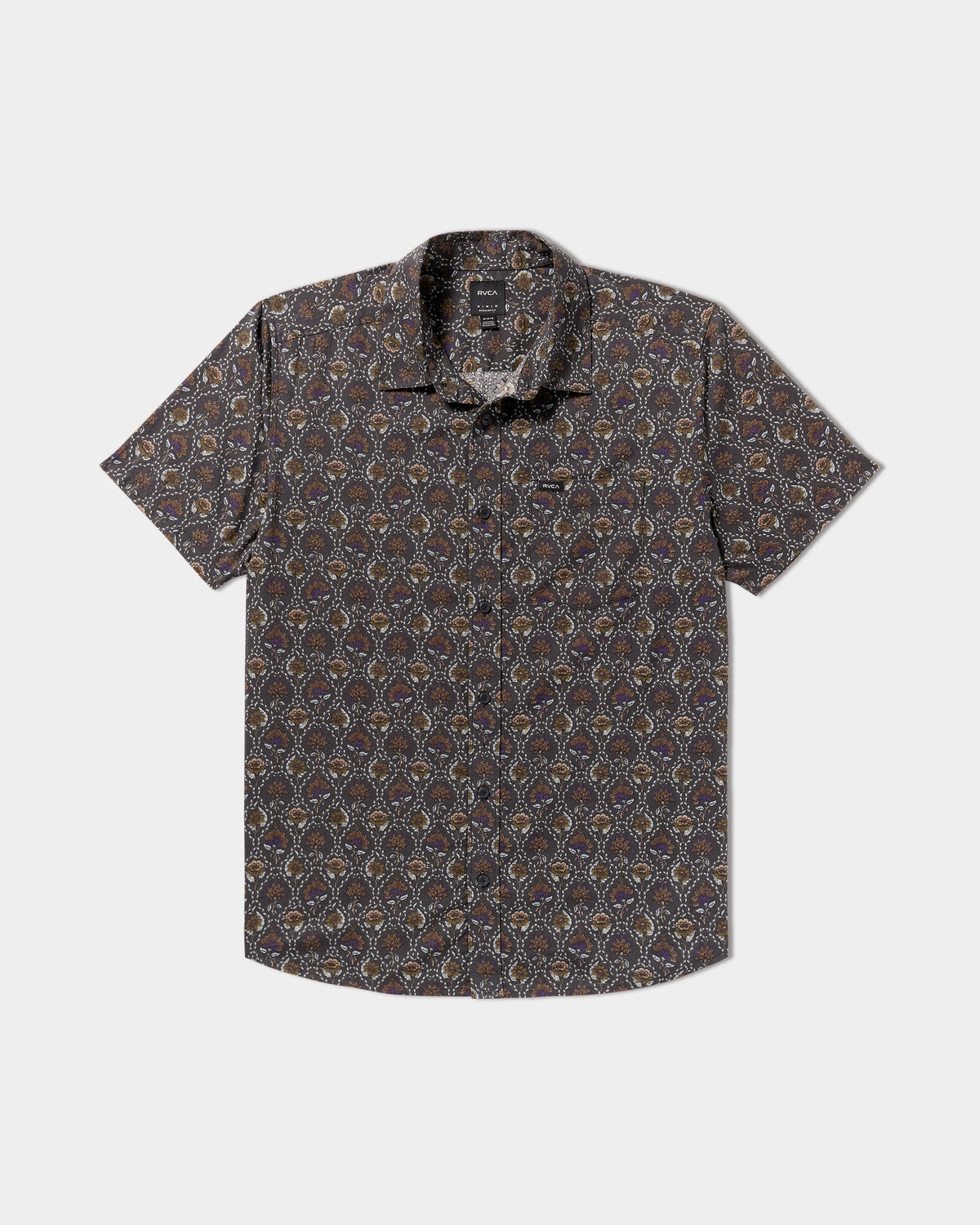 RVCA BLOSSOM QUILT SHORT SLEEVE SHIRT - RVB