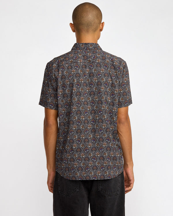 RVCA BLOSSOM QUILT SHORT SLEEVE SHIRT - RVB