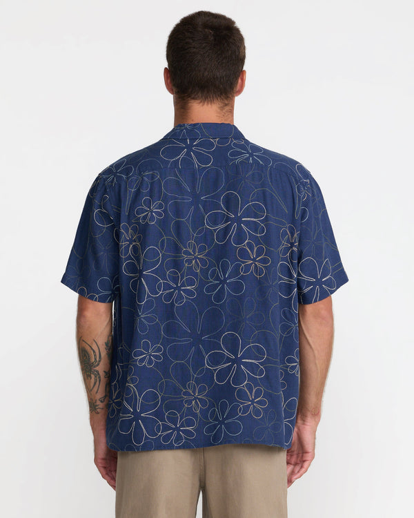 RVCA FULL BLOOM SHORT SLEEVE SHIRT - IND