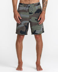 RVCA STEADY STRIPE TRUNK - CAM
