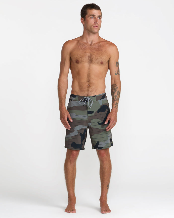 RVCA STEADY STRIPE TRUNK - CAM