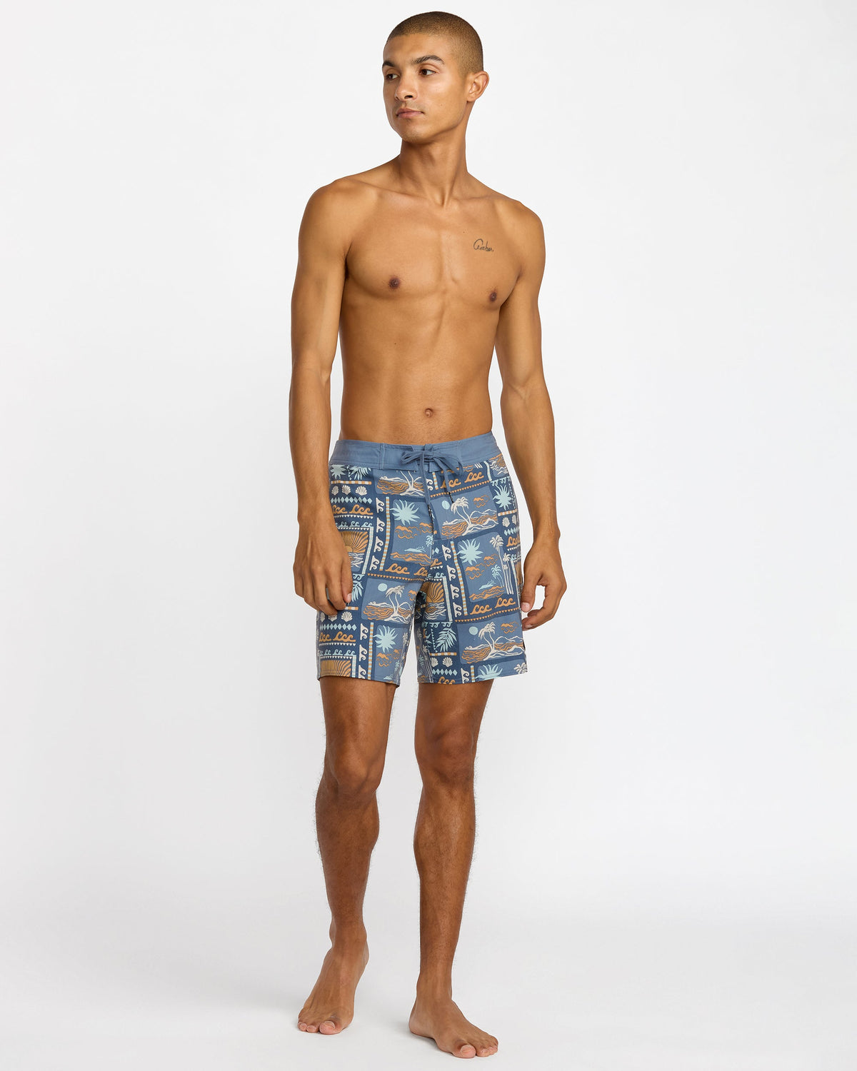 RVCA HAWAII SUNSET TRUNK 17" - DDN