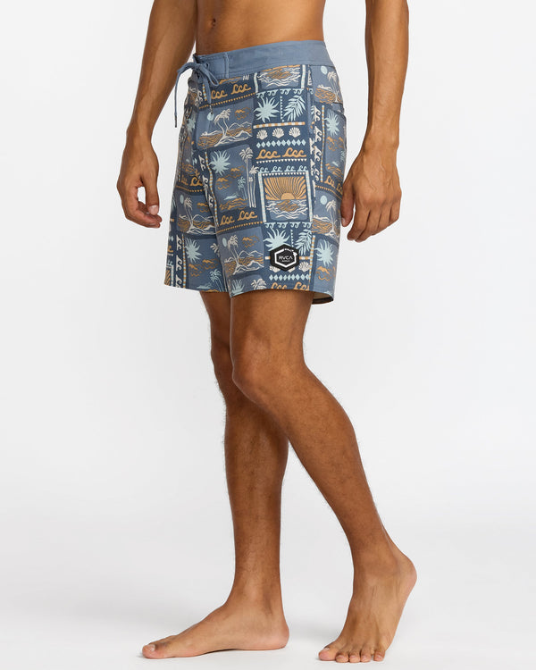 RVCA HAWAII SUNSET TRUNK 17" - DDN