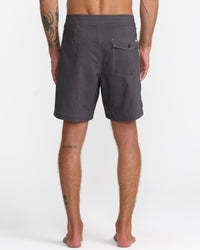 RVCA EXOTICA TRUNK 17" BOARDSHORTS - BLK