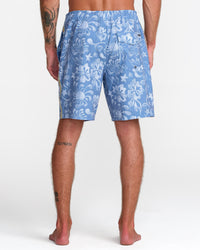 RVCA LOCAL ALOHA ELASTIC 19" - LIGHT BLUE