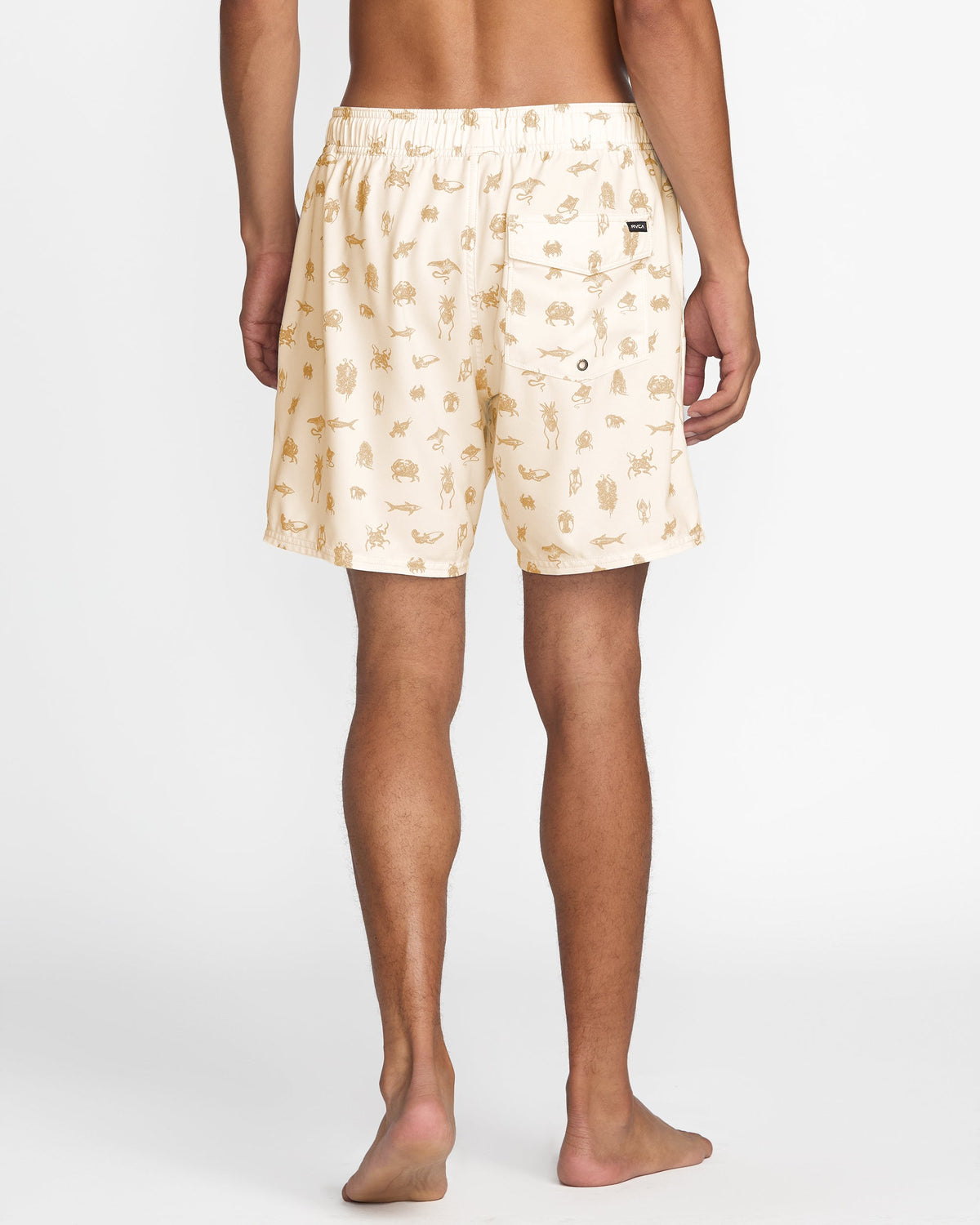 RVCA SEA LIFE ELASTIC SWIM TRUNK - NAT