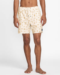 RVCA SEA LIFE ELASTIC SWIM TRUNK - NAT