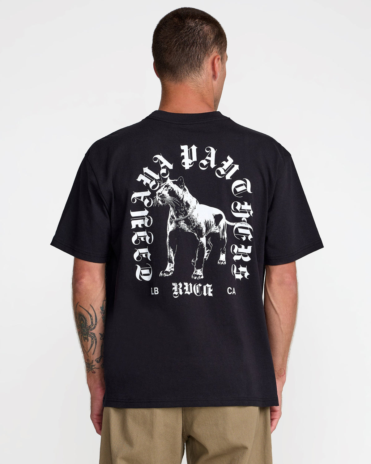RVCA BAD PANTHER SHORT SLEEVE TEE - BLK