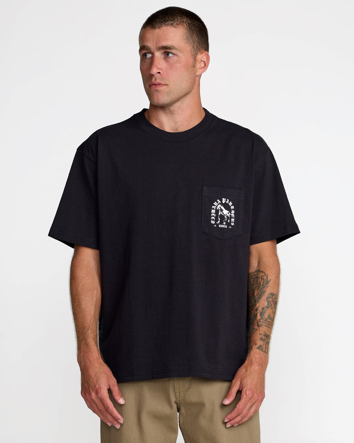 RVCA BAD PANTHER SHORT SLEEVE TEE - BLK