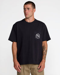 RVCA BAD PANTHER SHORT SLEEVE TEE - BLK
