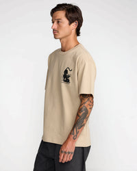 RVCA BURNER SHORT SLEEVE TEE - KHA