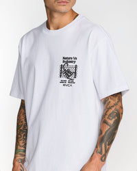 RVCA SECURITY CODE SS TEE - WHT