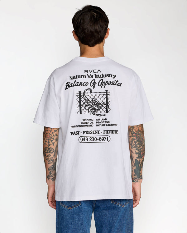 RVCA SECURITY CODE SS TEE - WHT