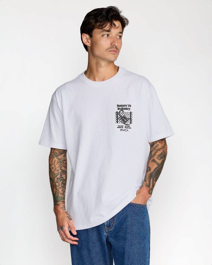 RVCA SECURITY CODE SS TEE - WHT