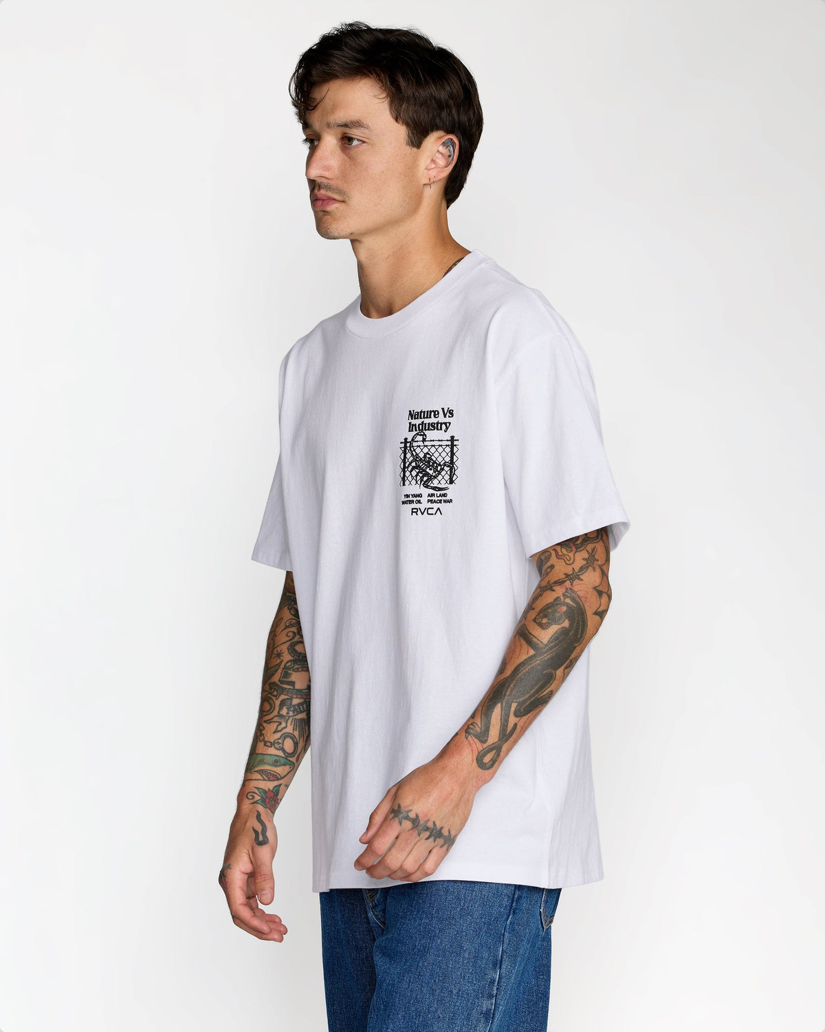 RVCA SECURITY CODE SS TEE - WHT