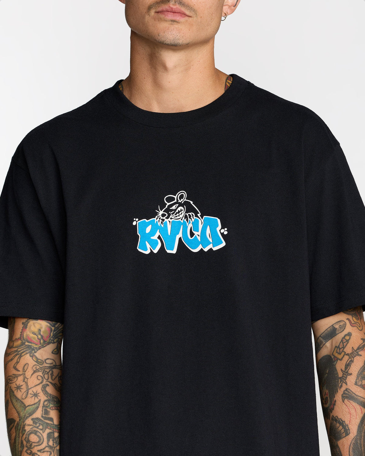 RVCA RATNEST SHORT SLEEVE TEE - BLK