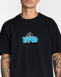 RVCA RATNEST SHORT SLEEVE TEE - BLK