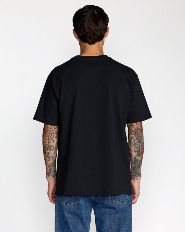 RVCA RATNEST SHORT SLEEVE TEE - BLK
