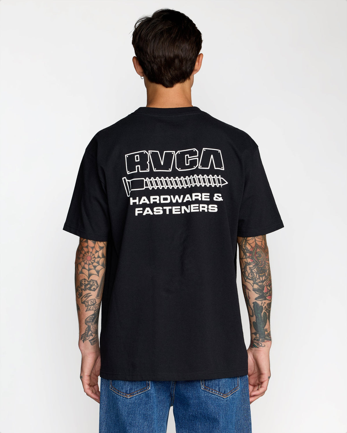 RVCA FASTENERS POCKET SHORT SLEEVE - BLK