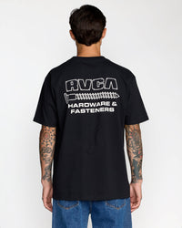 RVCA FASTENERS POCKET SHORT SLEEVE - BLK